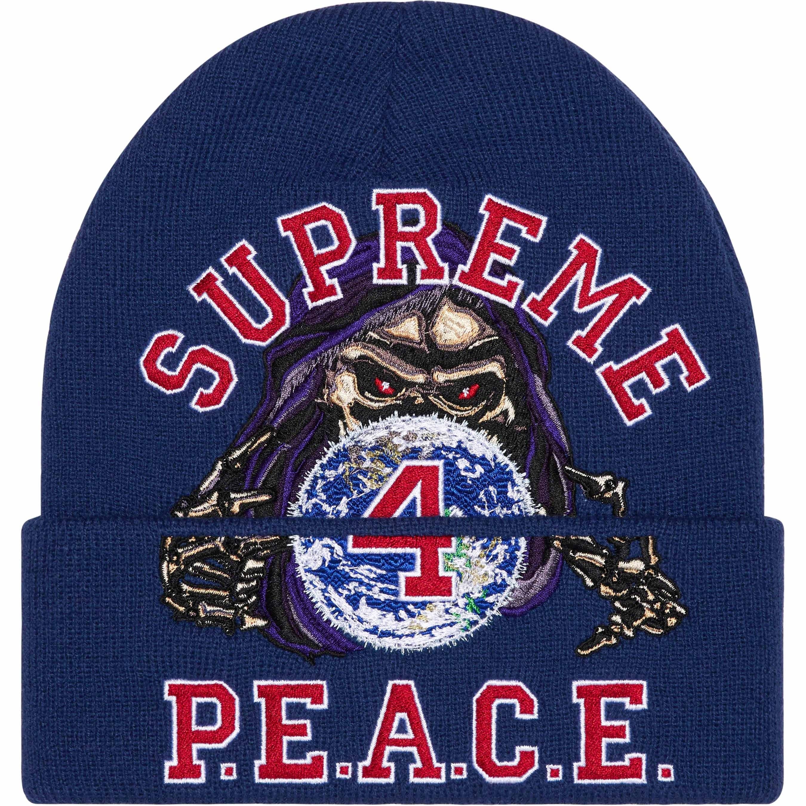 Peace Embroidered Beanie view 4